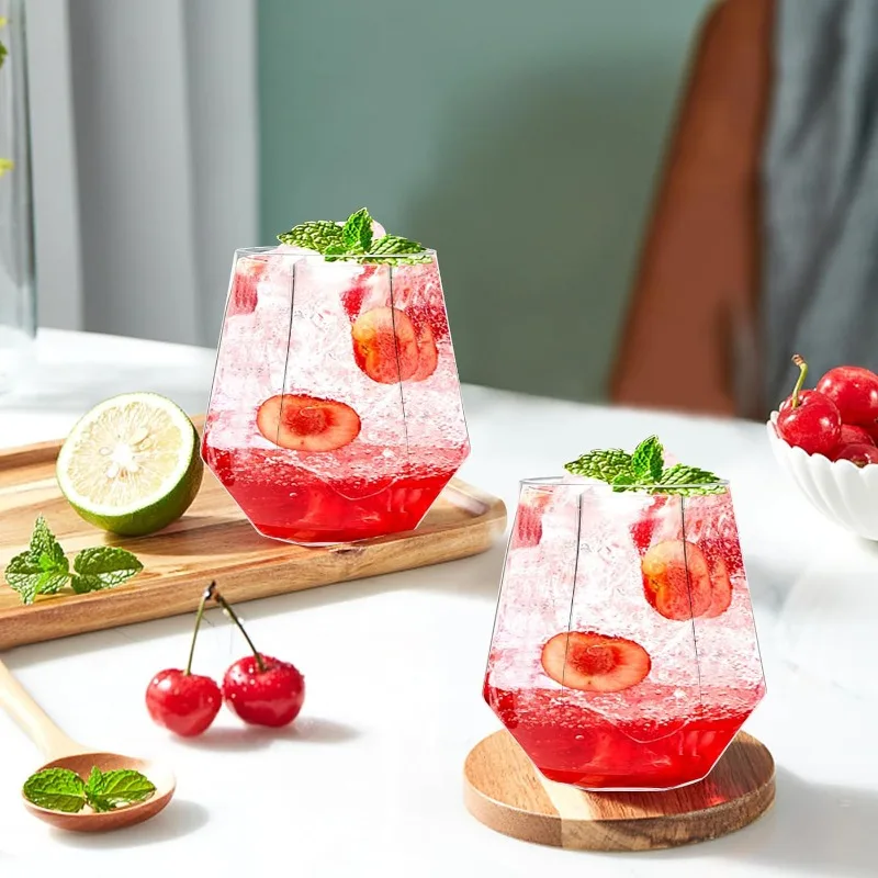 Hochzeit Wein Kunststoff Simulierte Glas Drink Transparent Cocktail Glas Party Bar Club Trinken Werkzeuge Tee Kaffee Becher