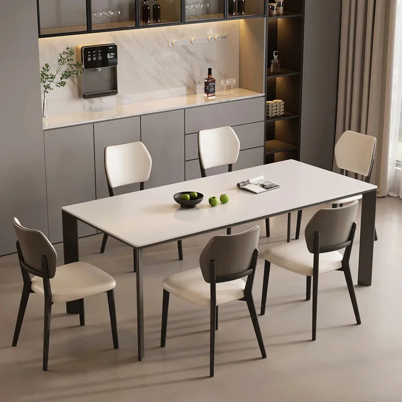 

Waterproof Clear Dining Table Modern Rectangle Living Room Luxury Dining Tables Italian Office Mesa Comedor Library Furnitures