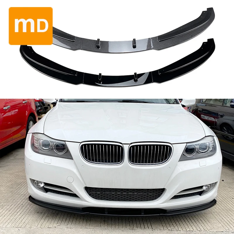 

Gloss Black Front Bumper Lip Diffuser Spoiler Splitter Body Kit Guards For BMW 3 Series E90 E91 LCI 320i 330i 2009-2012 Upgrade