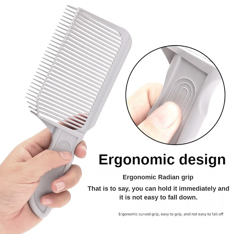 Barber Hair Cutting Positioning Comb Gradual Combs Clipper Blending Flat Top Hair Comb Men\'s Hair Comb Salon Styling Tools