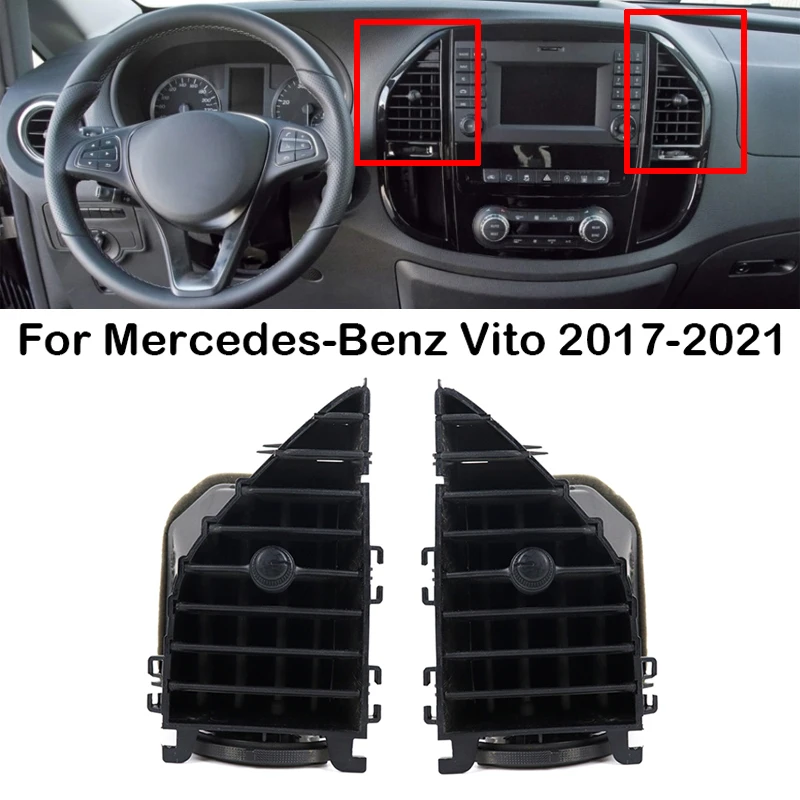 

Car Front Air Outlet Conditioning Vents Grille Panel A/C Conditioner Vent Cover For Mercedes-Benz Vito 2017 2018 2019 2020 2021