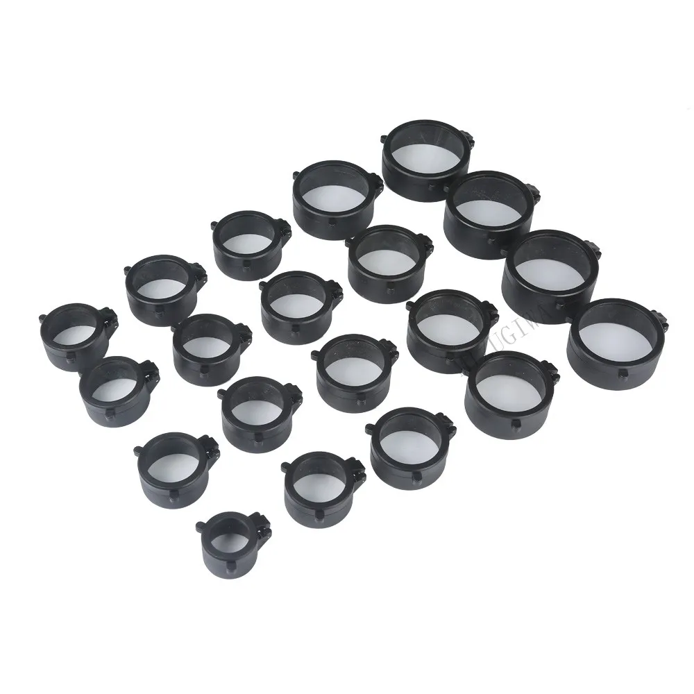 30-64 mm Transparent Rifle Scope Quick Flip Spring Up Open Lens Cover Cap Eye Protect Objective Lens Eye Caliber Pistol