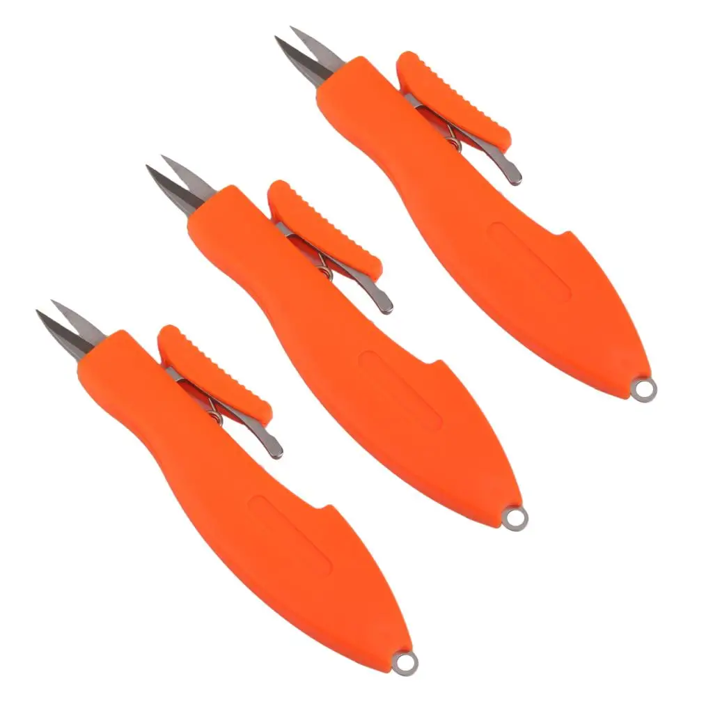 3pcs Pocket Braided Fishing Line Scissor Sewing String Cutter Snips Tackle