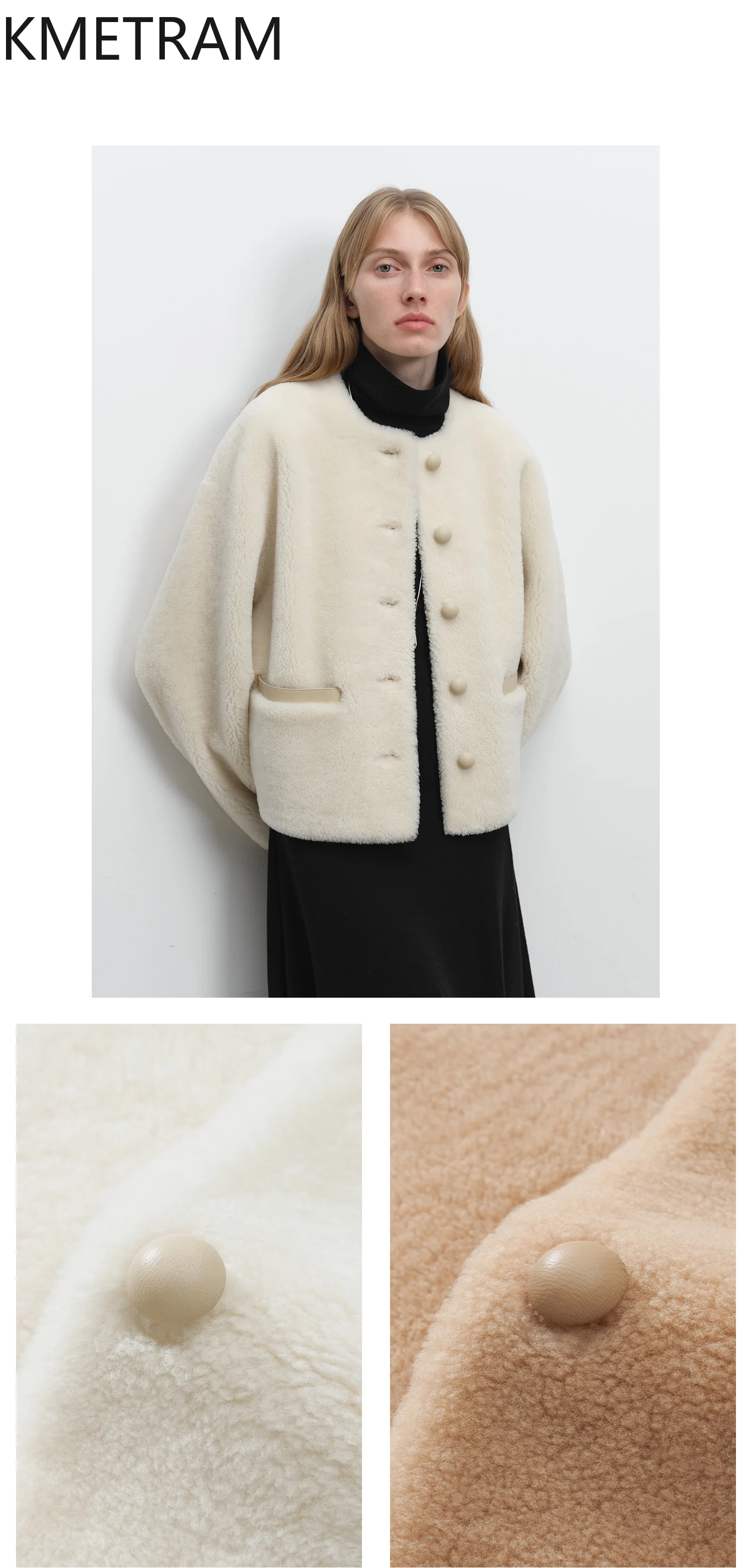 Natural Merino Sheepskin Wool Double Faced Fur Jacket Women Top Quality Short Real Fur Coat Winter Woman Clothing 2025 abrigos