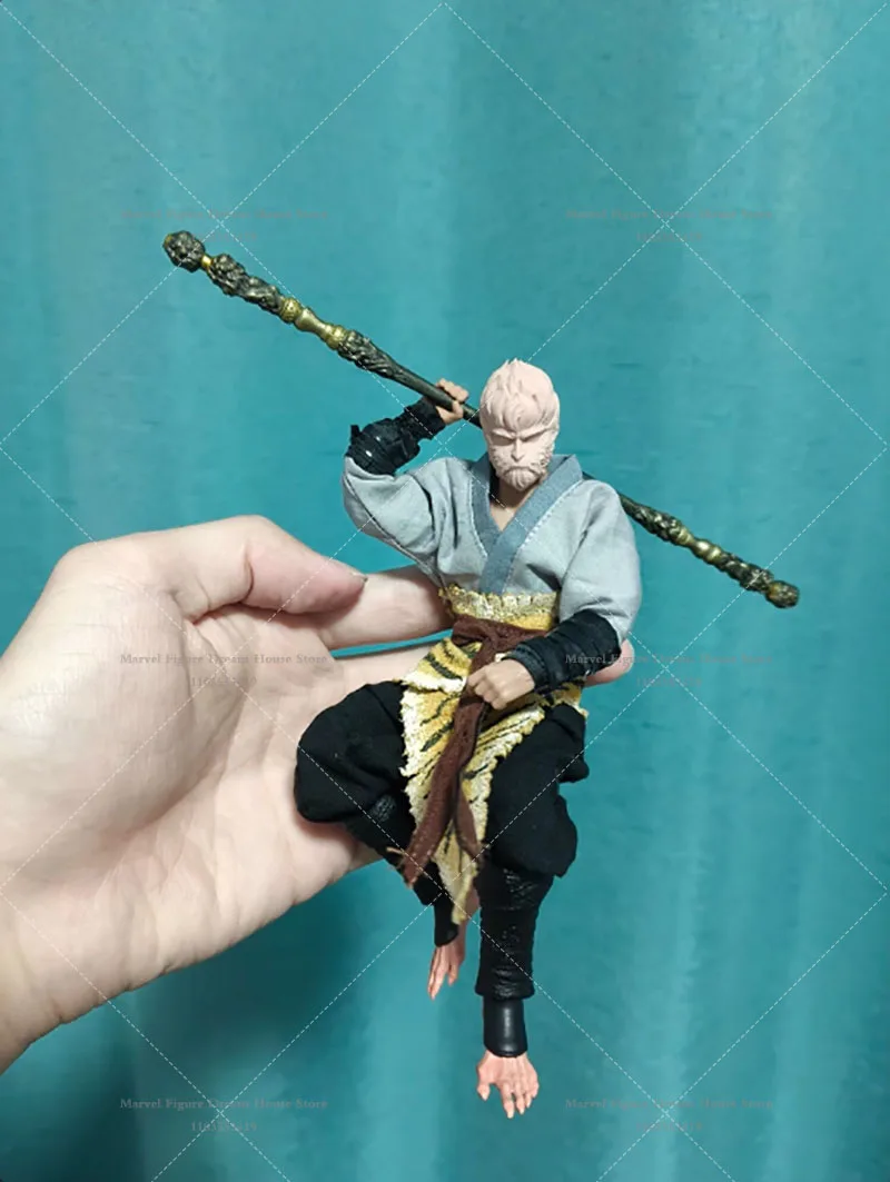 Bm23370 1/12 échelle blanc non panité tête sculpter le Mont le roi singe destin homme voyage vers l'ouest pour figurine d'action de 6 pouces