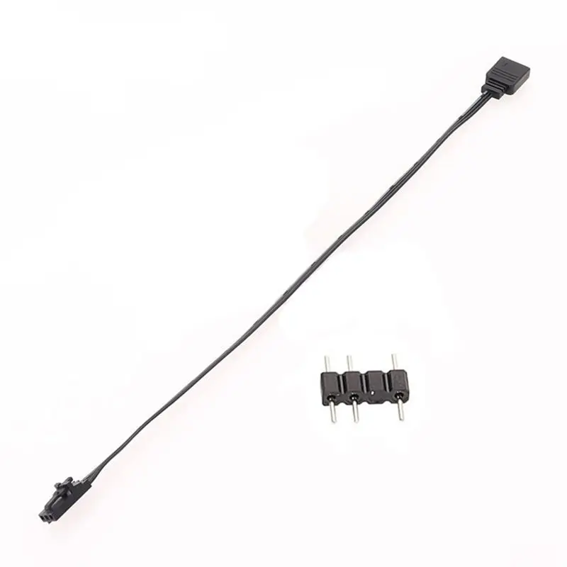 AA80 For 3PIN RGB to Standard ARGB 3-Pin 5V Adapter Connector RGB Cable for Fan/Hub/Lighting Node/Commander