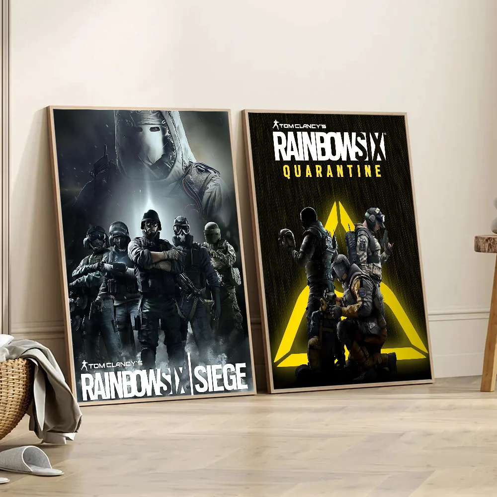 Clancy\'s Rainbow Six Siege Game Classic Vintage Posters Whitepaper Prints Posters Artwork Kawaii Room Decor