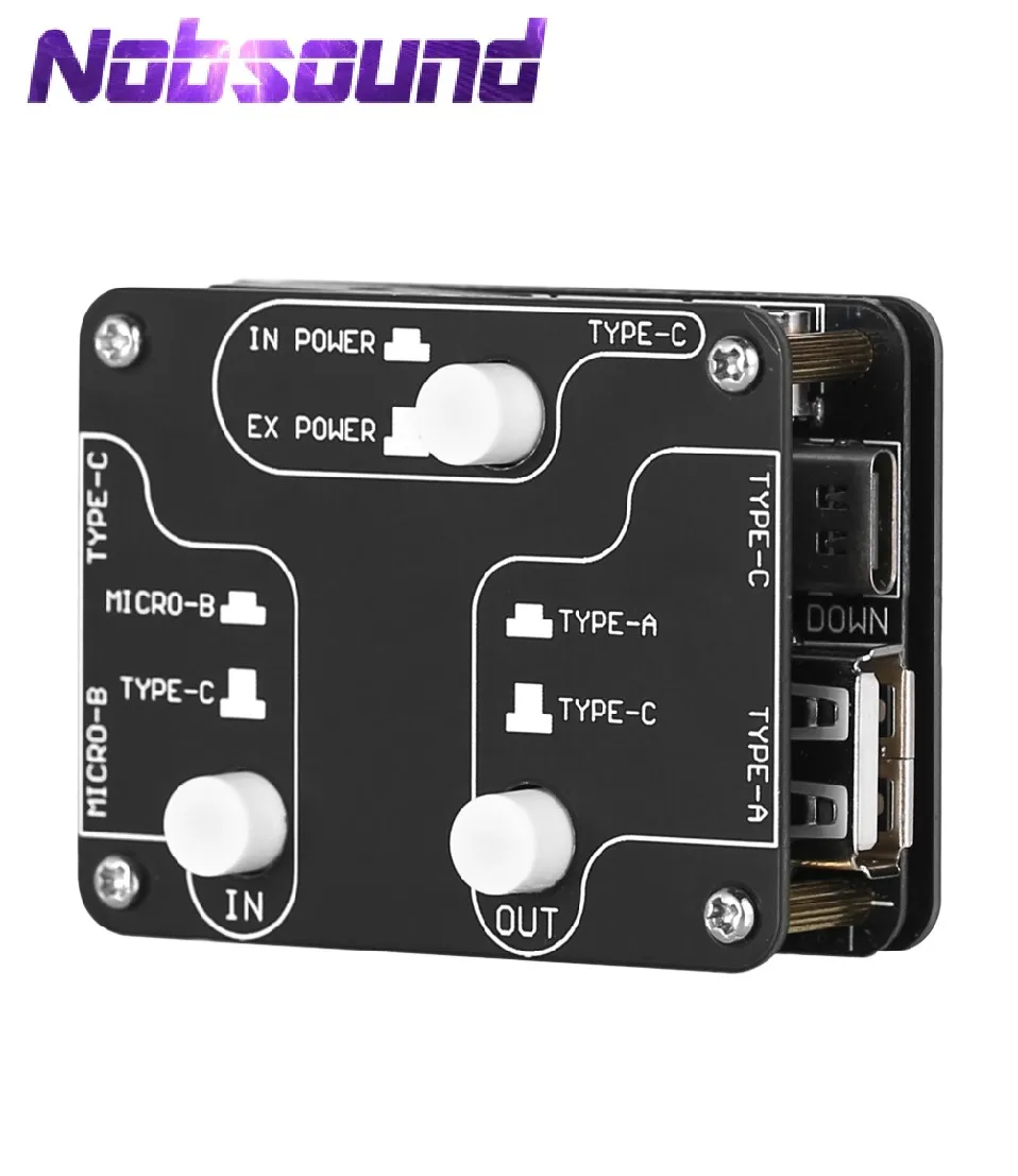 عازل Nobsound U8 PRO USB 2.0 HiFi لـ DAC - مزيل ضوضاء صوتي عالي السرعة بسرعة 480 ميجا بت في الثانية مع ADUM3165