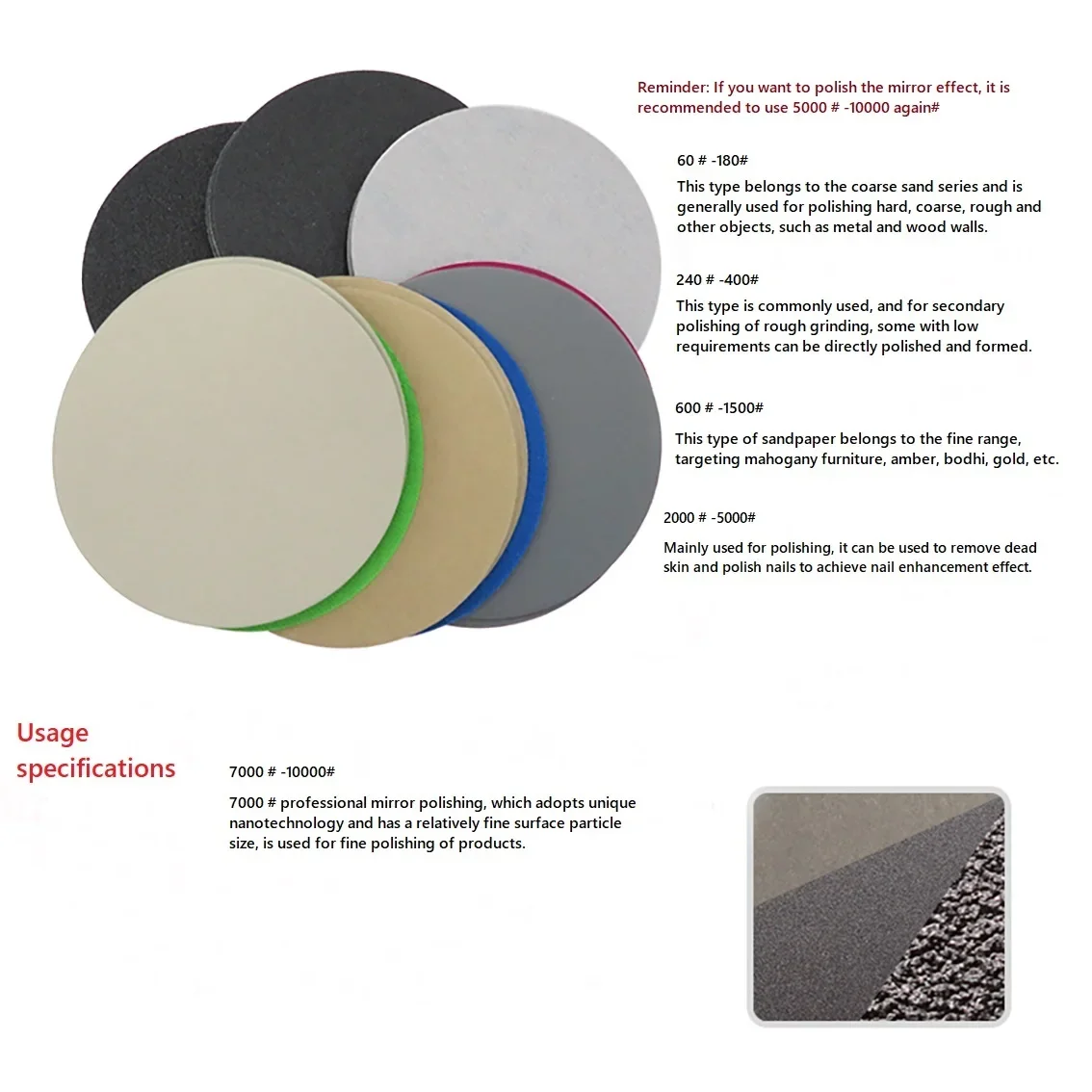 1-50pcs 6 Inch 150mm Round Sandpaper Disk Abrasive Polish Sanding Sheet Water Sand 500 2000 2500 3000 5000 7000 10000Grit