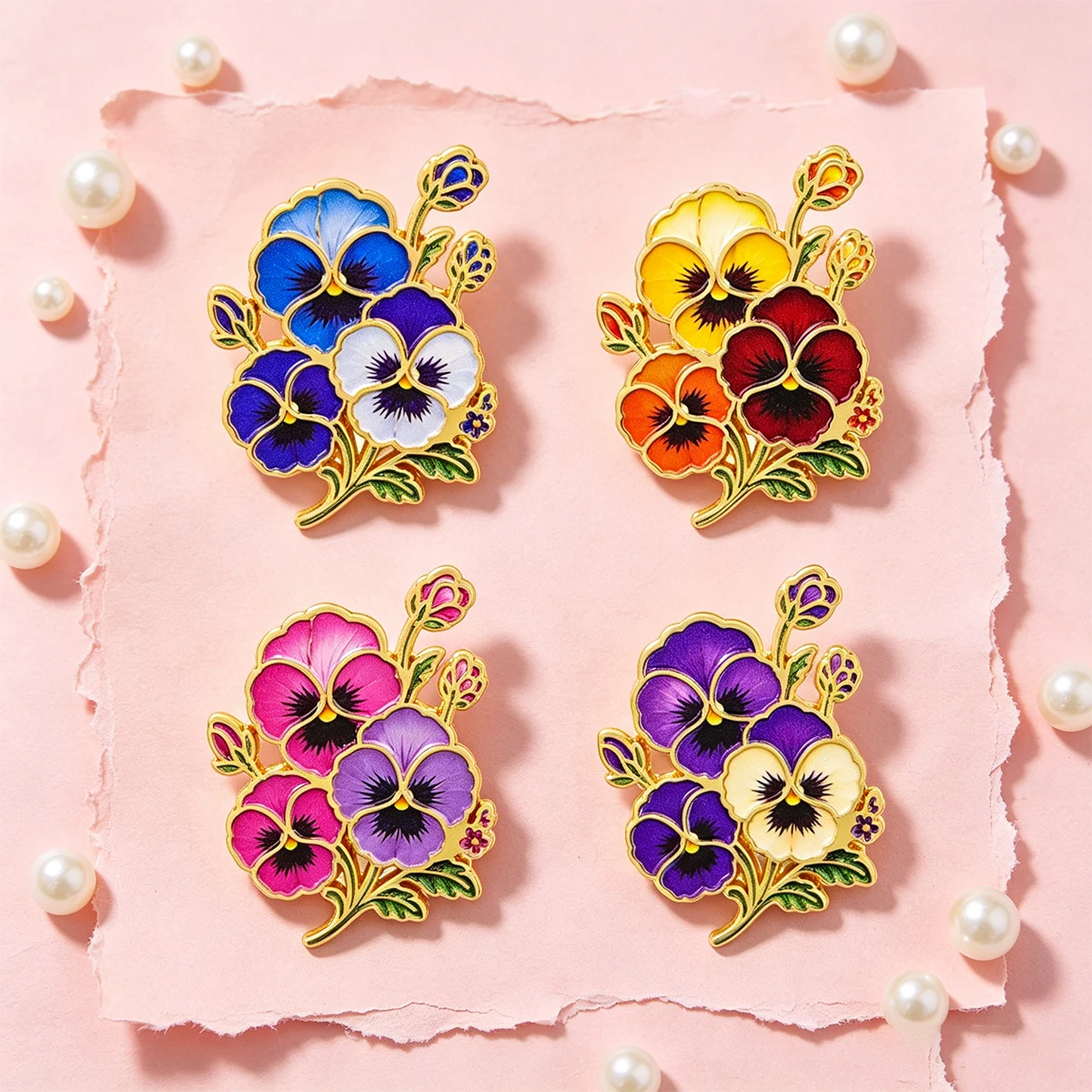 Colorful Parrot Butterfly Pansy Flower Enamel Pins Teacher Quotes Lapel Brooches Badges for Backpacks Clothing Decoration Gifts