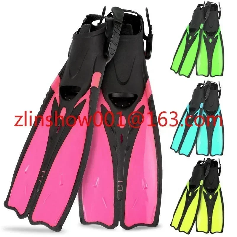 Custom Adjustable Adult Training Scuba Diving Fins Floating Snorkeling Swimming Free Diving Fins Portable Diving Flippers