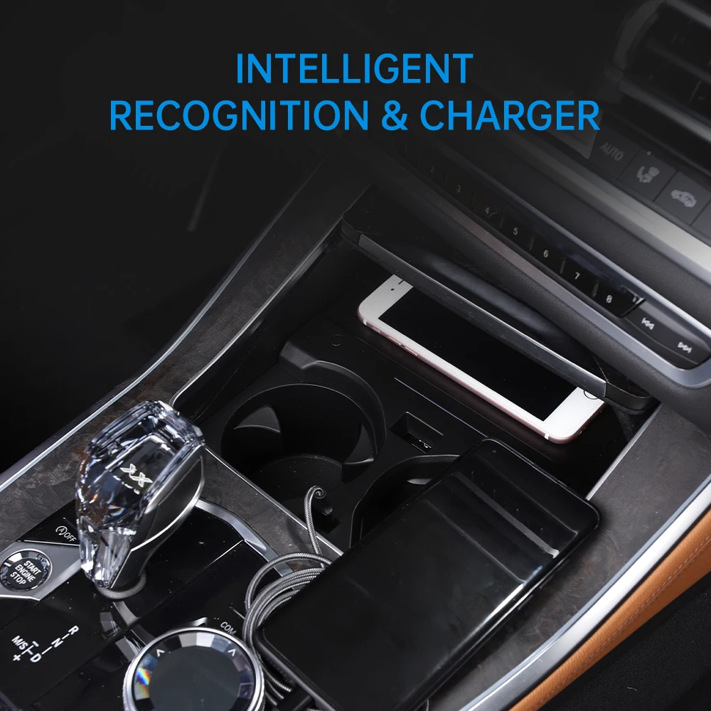 شاحن لاسلكي لسيارة BMW X5 2019 - مراجعة Wireless Phone Charger Pad وسعره