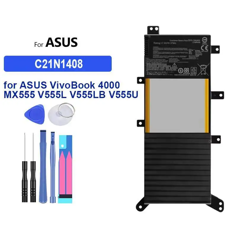 

Nan Laptop Battery Long-Lasting Performance For Asus Vivobook 4000 MX555 V555L V555LB V555U C21N1408