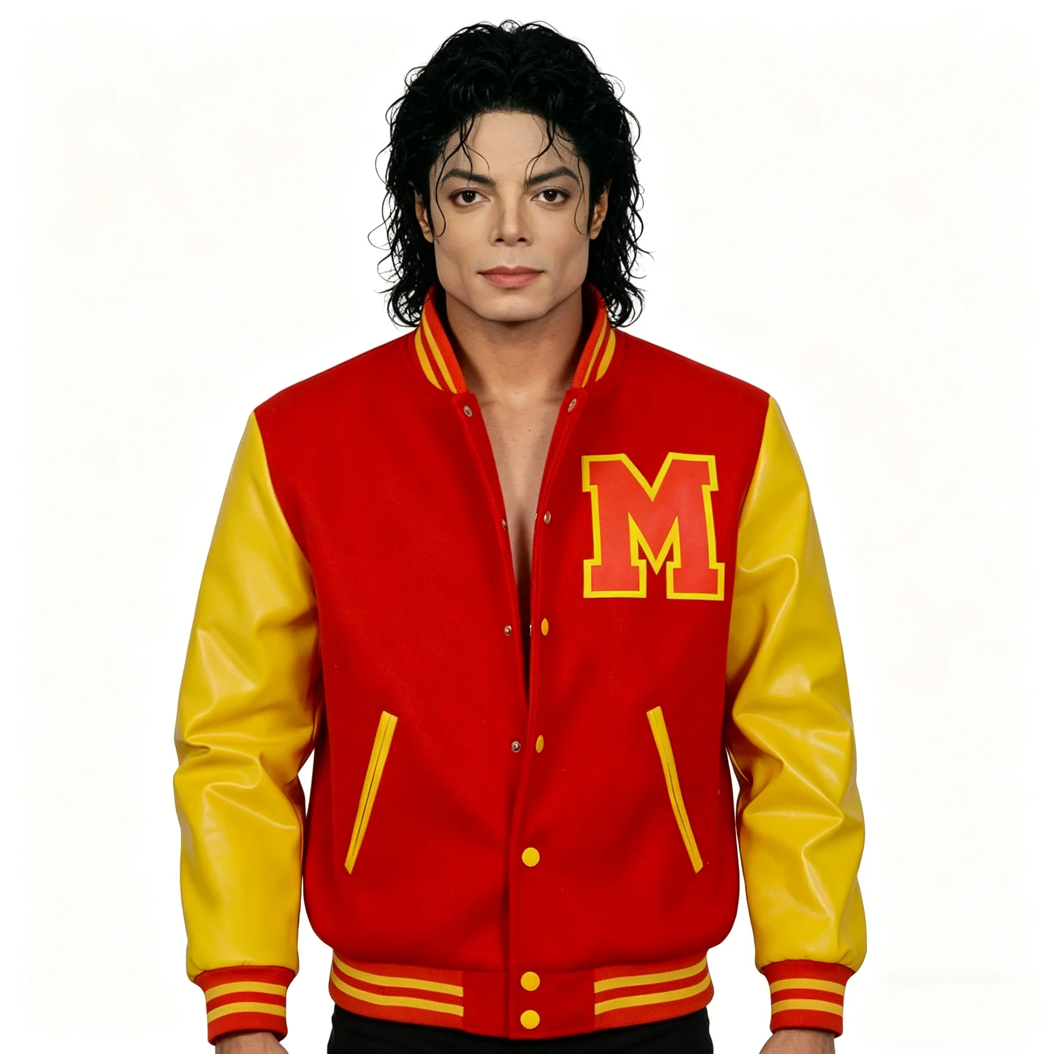 

Men's Cosplay Jacket For Michael Jackson Impersonator Halloween Chirstmas Party Male Top Coat Wig Costumes New Stage Show Wear