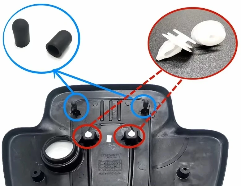 Engine Upper Cover Plate Buckle Cushion Rubber Sleeve Clip Pad for Roewe 550 750 MG6