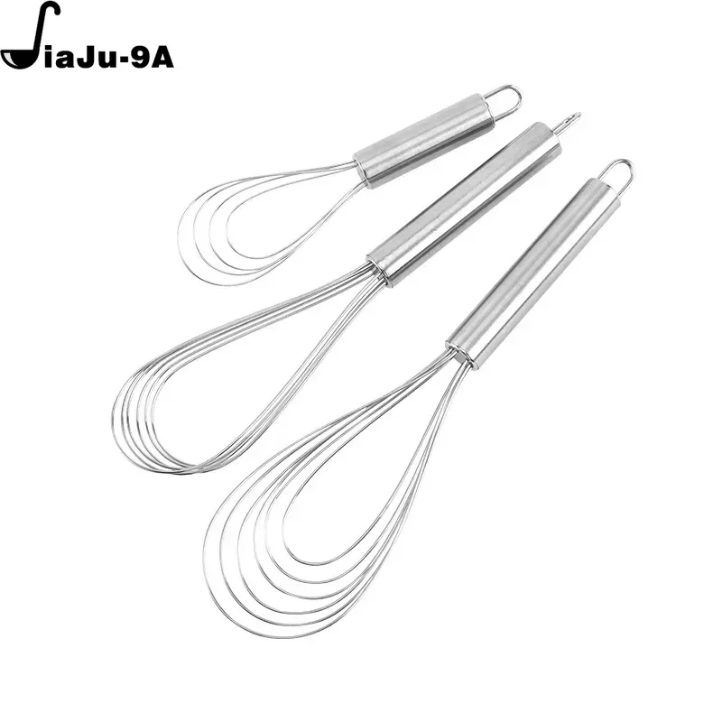 Kitchen Tools Stainless Steel Whisks Wire Blender Egg Wheat Flour Kitchen Wisks For Cooking Blending Beating Baking Accessories