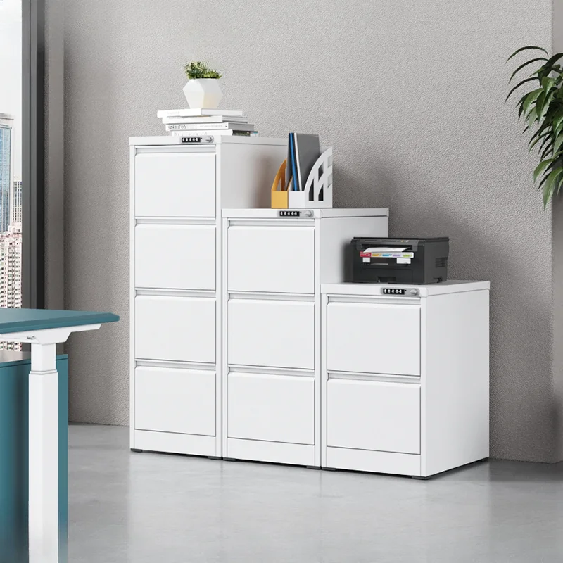 Small Cheap File Cabinet Drawer Lockable Documents Paper Drawer Metal File Organizer White Szafki Na Dokumenty Storage Furniture