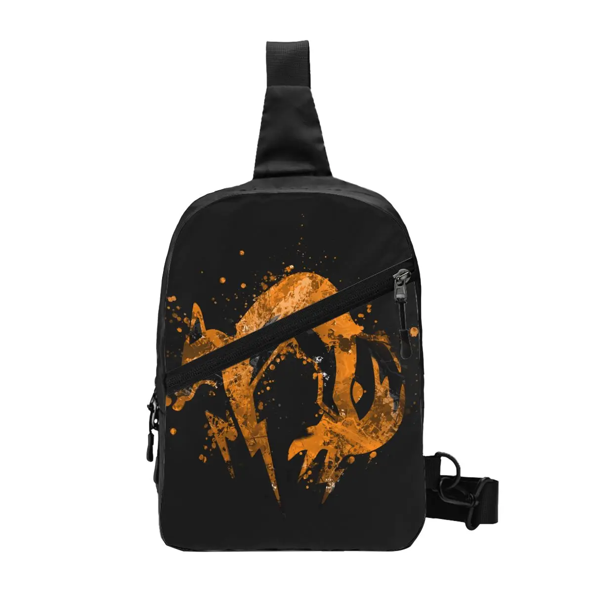 Fox Hound Logo Sling Crossbody Sac à dos pour homme, Solid Metal Gear, Décontracté, Jeu vidéo, Cadeau initié, Sacs de poitrine pour la randonnée