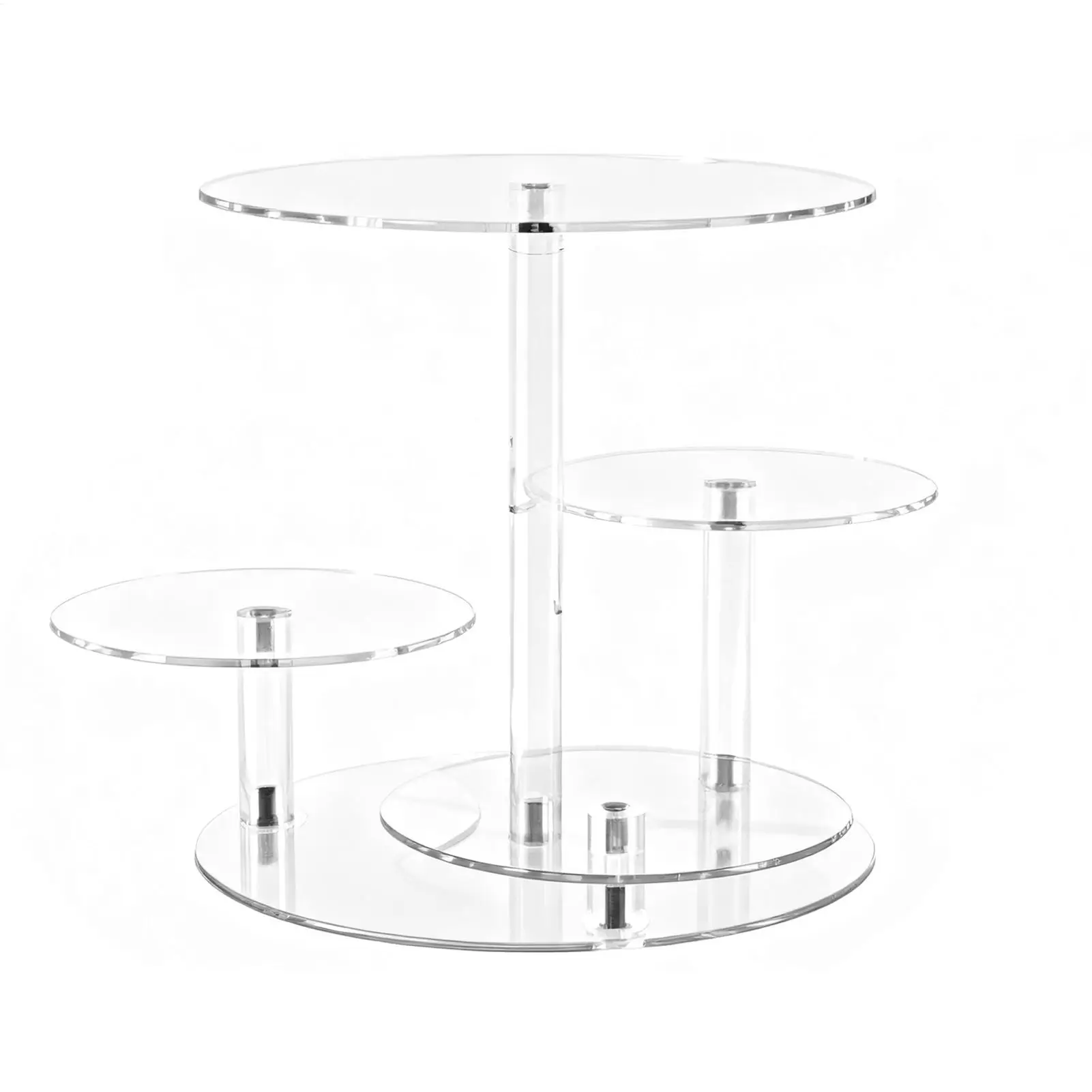 

Башня для кексов, 4-х уровневый сервировочный держатель, большая акриловая подставка для кексов для печенья, закусок, кондитерских изделий, конфет, свадьбы, дня рождения