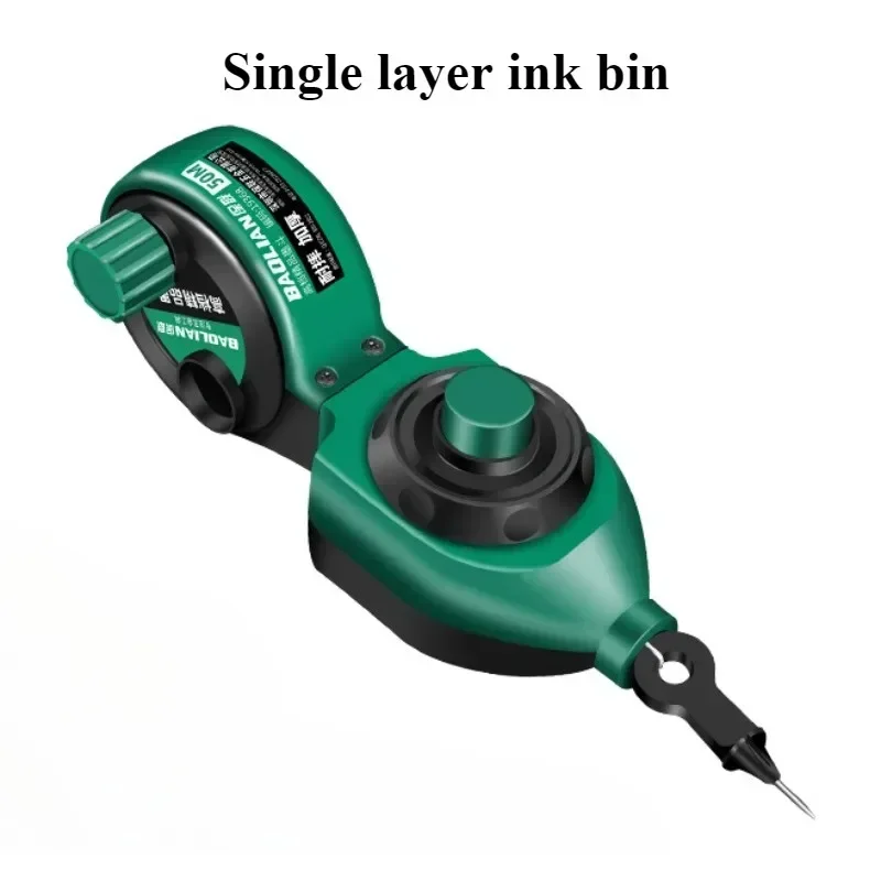 Holzbearbeitungswerkzeug Carpenter Manueller Tintenmarker Glasritzrades mit 50 m Kreidelinien Professioneller Holzbearbeitungsreißnadel Zeichnungslinienmarker
