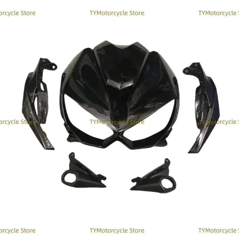 Bright black Motorcycle Front Upper Fairing Headlight Cowl Nose Kit Fit for Kawasaki Z1000 2014 2015 2016 2017 2018 2019-2024