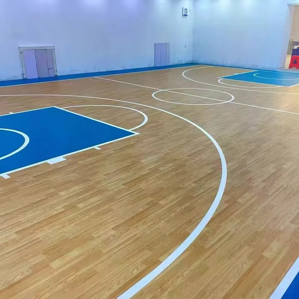 高品質のPVCフローリング,耐摩耗性,多目的,屋内使用,バスケットボールコート,4.5mm, 6.0mm, 8.0mm