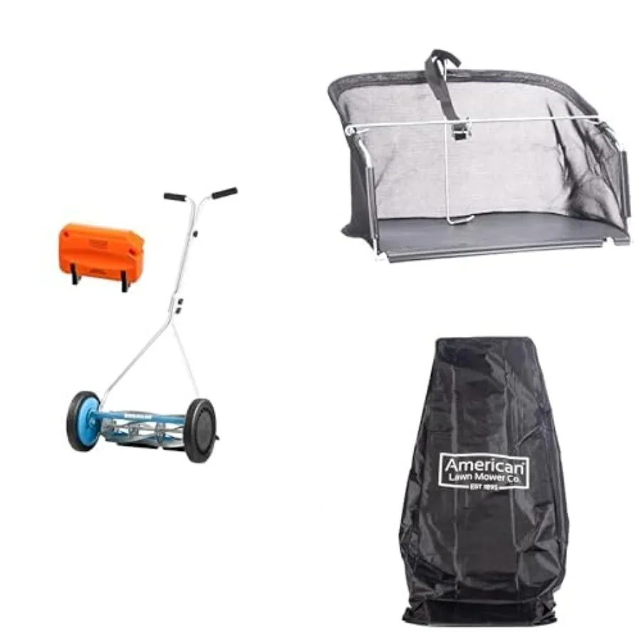 

Газонокосилка-катушка 16 дюймов с 5 лезвиями, комплект с травосборником и чехлом для хранения