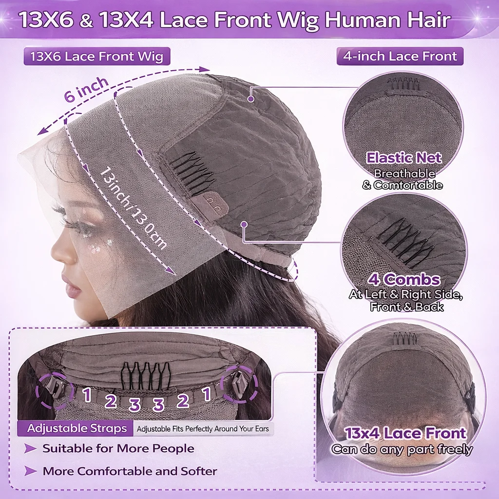 Short Bob Wig Transparent Lace Frontal Wigs Human Hair Straight Bob Wigs Pre Plucked 13x4 Lace Front Wigs For Black Women - Image 3