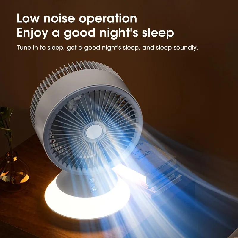 Xiaomi Ventilatore da tavolo Ventilatore per condizionatore d'aria Ventilatore da campeggio portatile Mini mobile silenzioso 4000mah Apparecchi di raffreddamento USB Ricaricabili per uso domestico