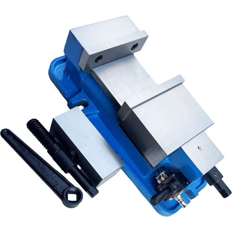 High Precision 6 Inch Pneumatic Vise Fast Clamp Milling Machine Angle Clamp Fast Pneumatic Flat Vise CNC Heavy Duty