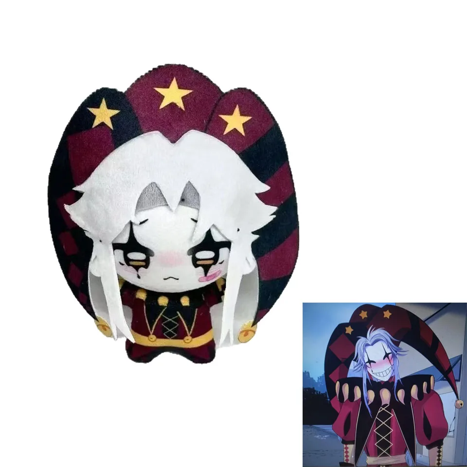 Muñeco de Peluche del Personaje Pierrot del Juego The Freak Circus, Figura de Peluche Rellena de Algodón, Accesorios de Carnaval, Atrezzo de Halloween