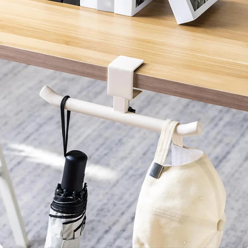 Verstellbarer Schreibtischhaken ohne Bohren, Aufbewahrungshaken aus Kohlenstoffstahl, verschiebbarer Tischhaken für Rucksack und Headset, für Büro, Zuhause und Studenten. – Detail 9