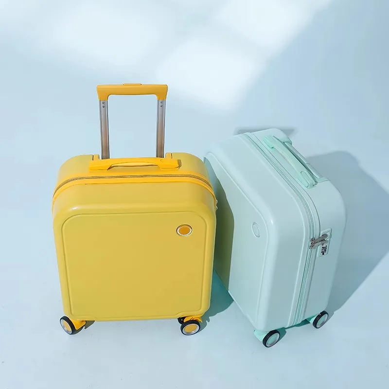 18/20 Inch Lightweight Small Rolling Luggage Can Boarding Trolley Suitcase Set Mini Password Travel Suitcase with Wheels