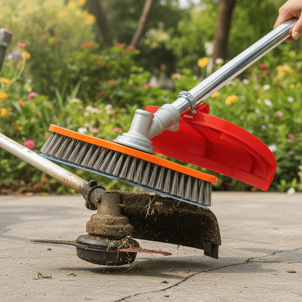 

Wear-Resistant Polyester Cleaning Brush High-Efficiency Adjustable Handle Weed Remover Tool Loose Soil Grass Rooting Tool