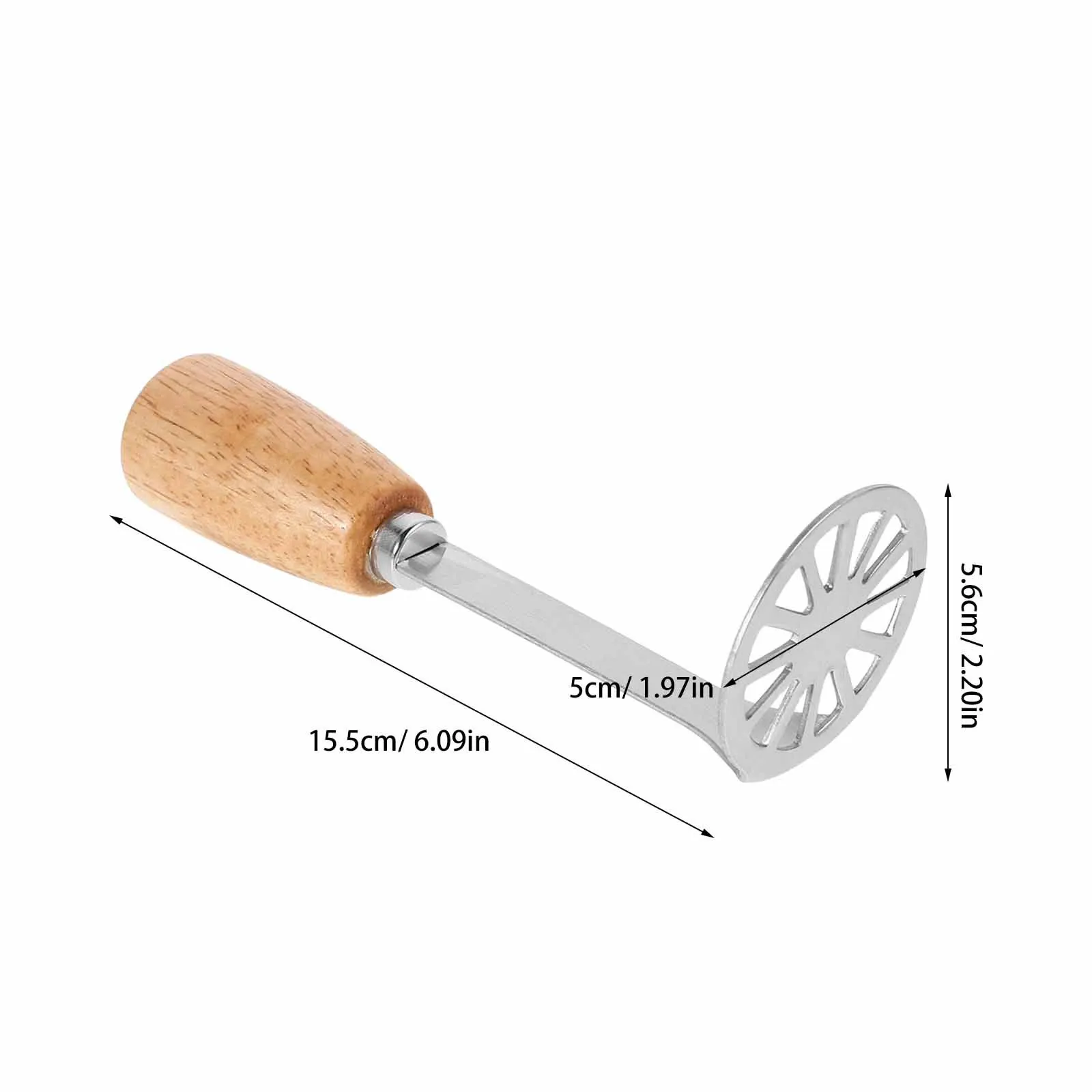 Triturador de batata engrossado aço inoxidável alça ergonômica multi-funcional manual ferramenta de triturador de alimentos para purê de batata legumes