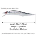 12cm 12g 20pcs