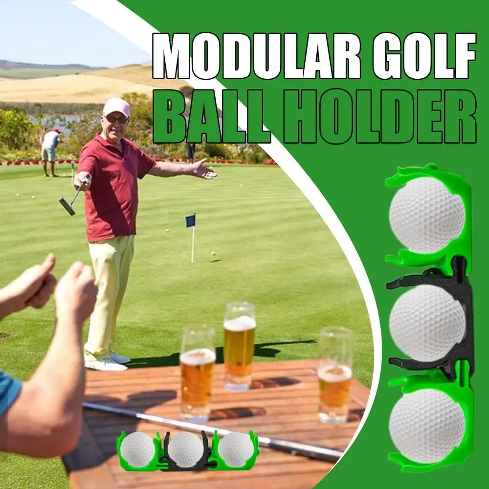 

3pcs/set Three-ball Golf Ball Holder Splicable 3X Display Golf Ball Rack Portable Design Plastic Golf Ball Organizer Men