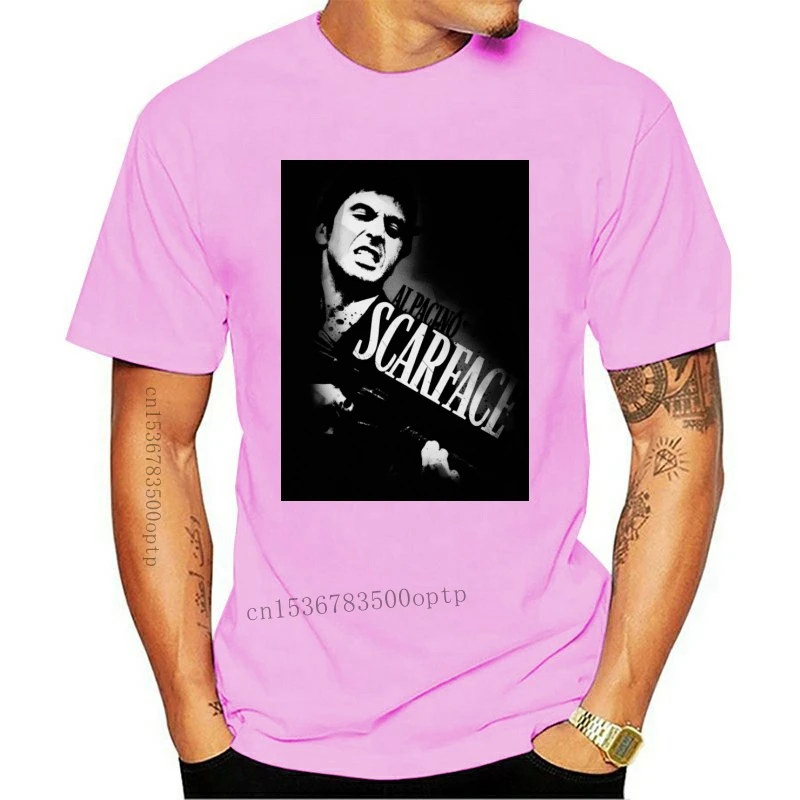 New SCARFACE AL PACINO MAFIA MOVIE FILM T-Shirt T Shirt For Men/Boy Short Sleeve Cool Tees Unisex More Size And Colors