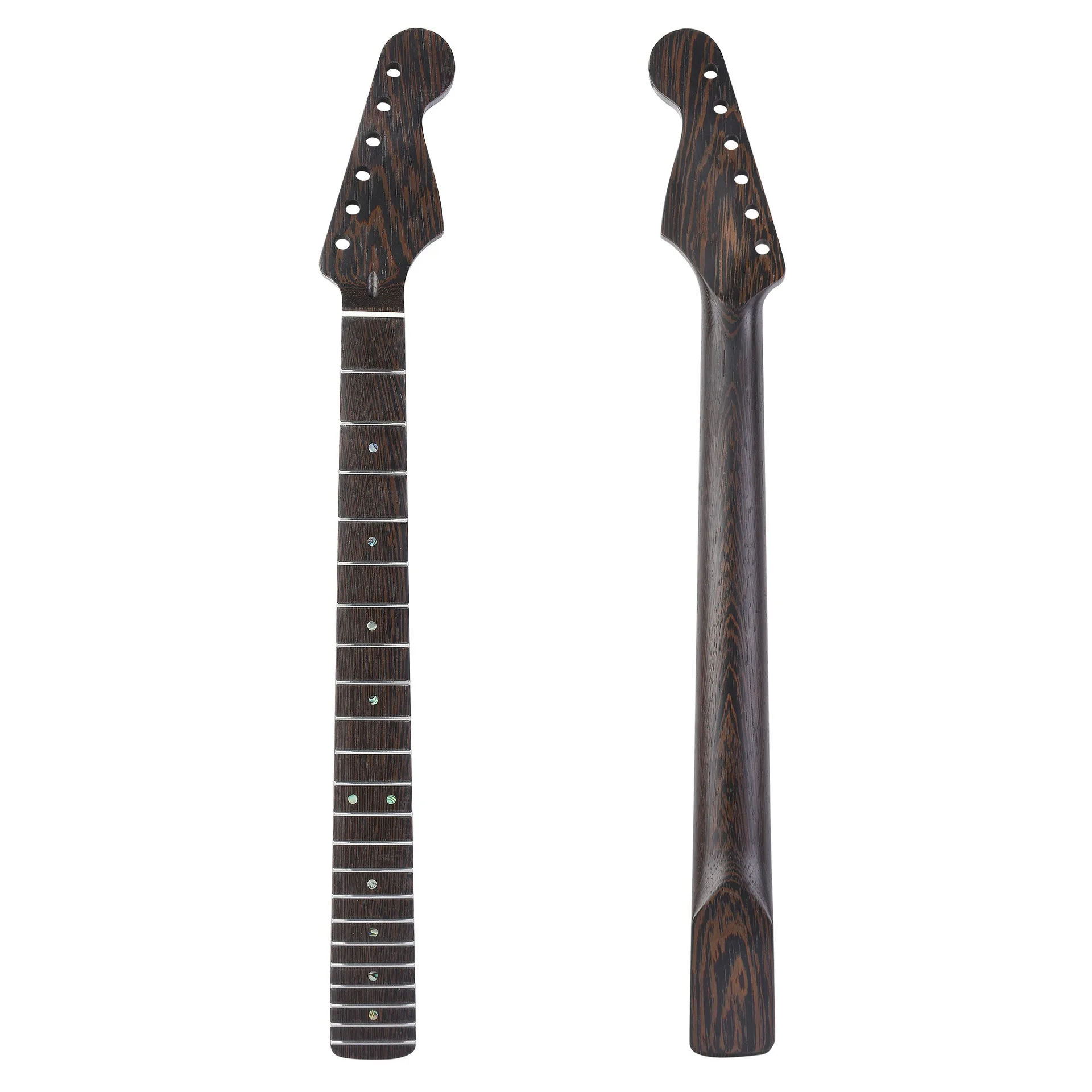 

Matte 22 fret grade chicken wing, wooden guitar handle, electric guitar neck, colorful bass notes