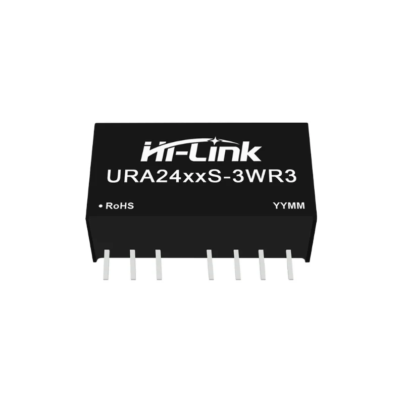 Hi-Link URA2405S-3WR3 URA2412S-3WR3 URA2424S-3WR3 3W Dual Output ±3.3V/5V/9V/12V/15V/24V DC-DC Power Supply Module 9-36Vdc