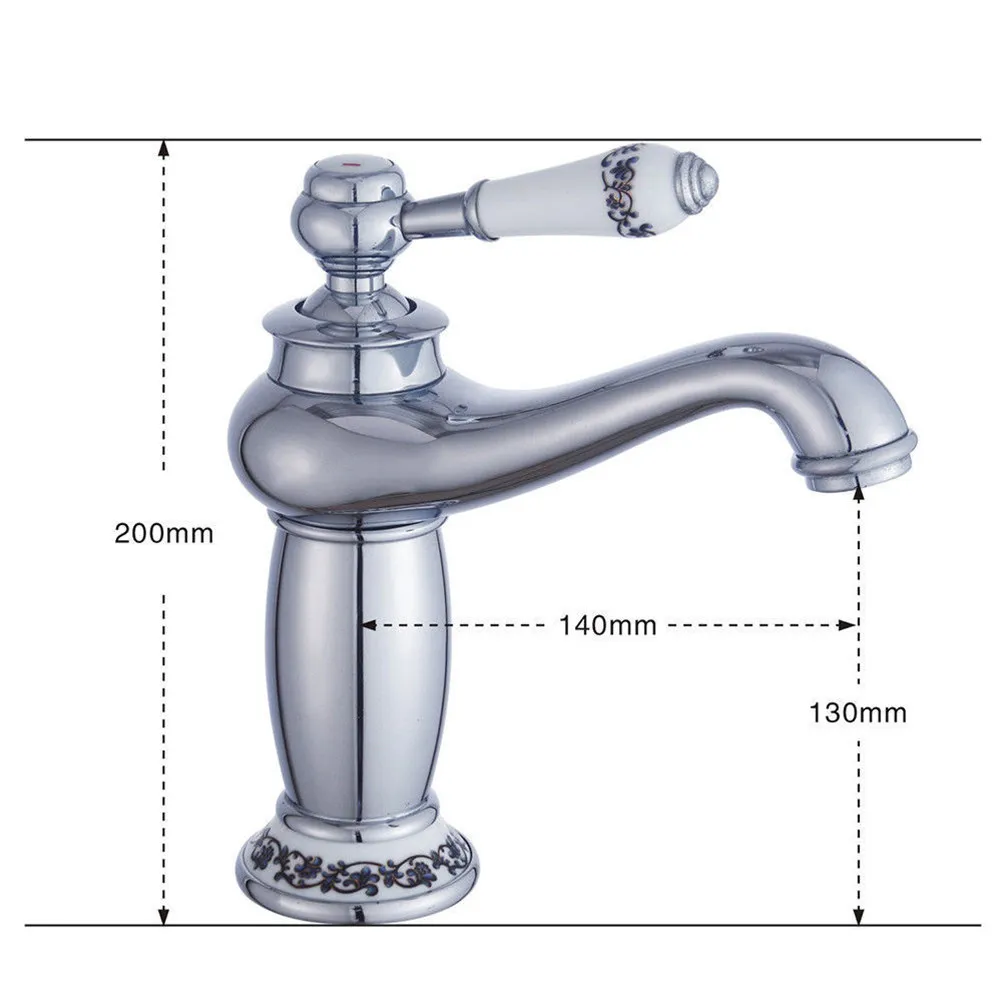Single H Sink Mixer Tap Heavy Weight Kitchen Faucet Euro Style Basin Water Tap Brass Anti Corrosion Easy Install