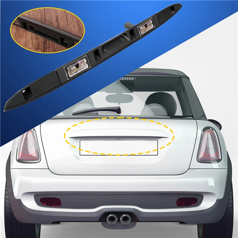 A17R-Car Trunk Lid Rear Handle Grip Tailgate Switch Handle With Light 51137170676 For BMW X5 E53 2000-2006