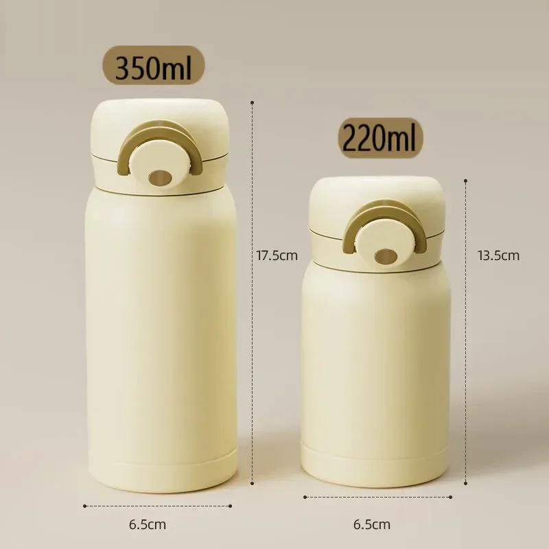 كوب ترمس صغير 220 مللي/350 مللي كوب جيب من الفولاذ المقاوم للصدأ كوب قهوة حراري قارورة مفرغة معزولة زجاجة ماء ساخن هدية للأطفال #5