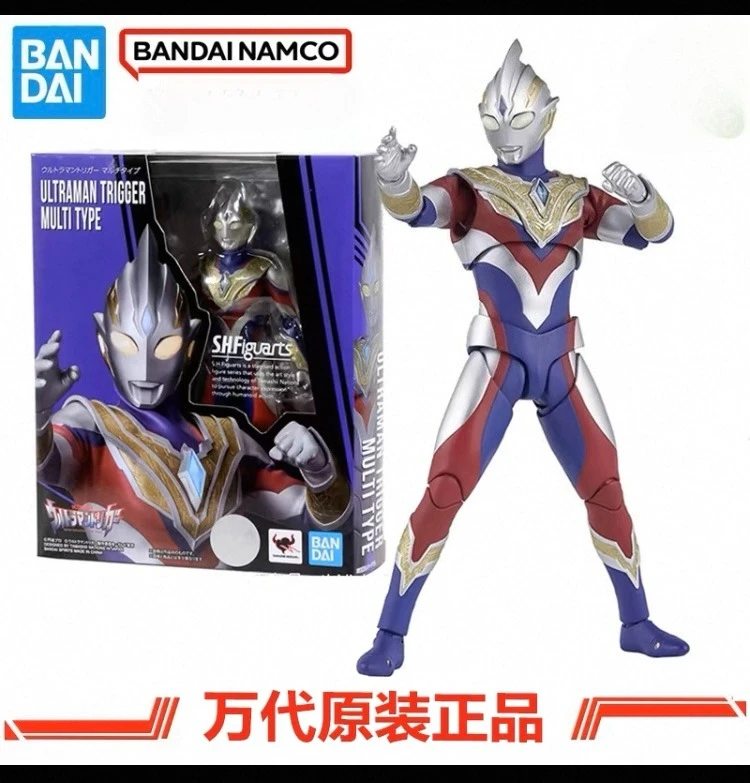 Em estoque Bandai SHF Triga Ultraman Forma compuesta Nova geração Digazeta Alpha Motable Modelo Artesanato