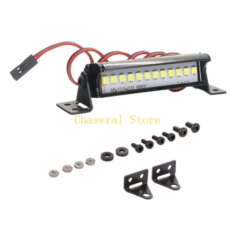 E7CE Super Brightness LED Light Bar Remote Control Car Roof Lamp Simulation LED Light for 1/10 Remote Crawler SCX10 KM2