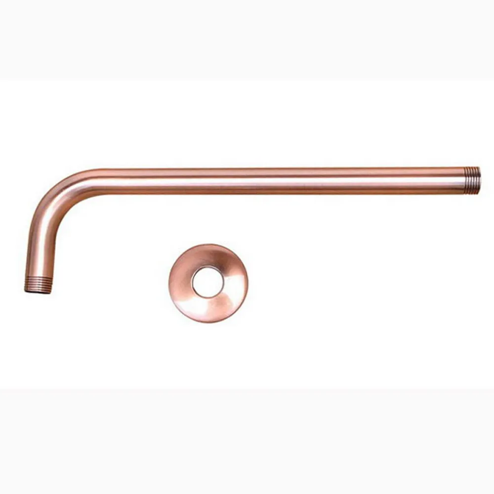 

Antique Copper Brass Shower Head Extension Pipe - 12" Long wall cover - Shower Arm Bathroom Accessory (Standard 1/2") Lsh100