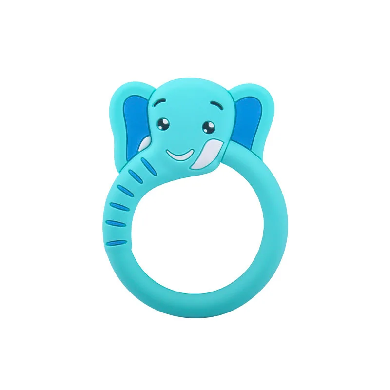 

Silicone Teether Baby Kawaii Elephant Bear Shape Bebes Teething Toy Ring Baby Shower Gift Baby Stuff