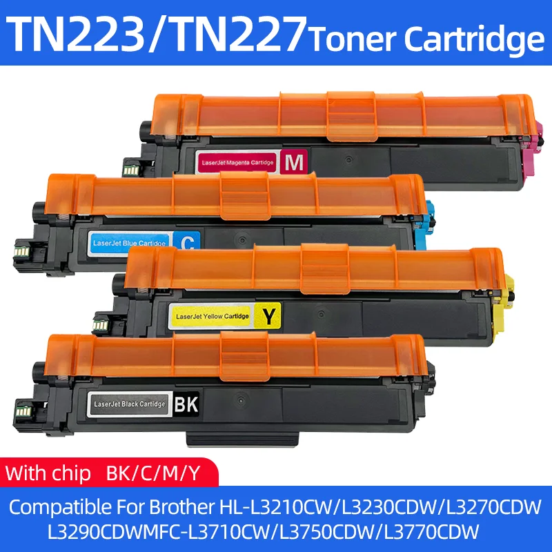 

TN223 TN227 Toner Cartridge Compatible for brother HL L3210CW L3230CDW L3270CDW L3290CDW MFC L3710CW L3750CDW L3770CDW Printer
