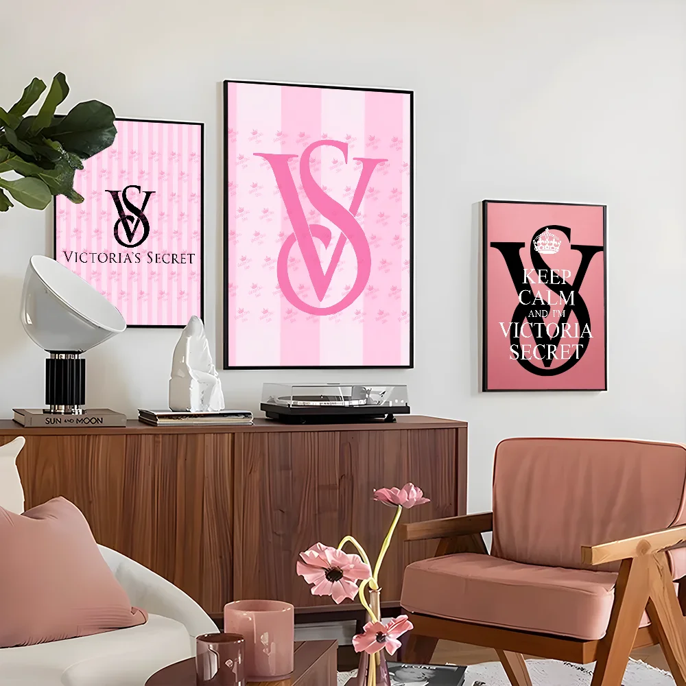 1PC V-VictoriaS Fashion S-Secret Poster Self-adhesive Art Waterproof Paper Sticker Coffee House Bar Room Wall Decor