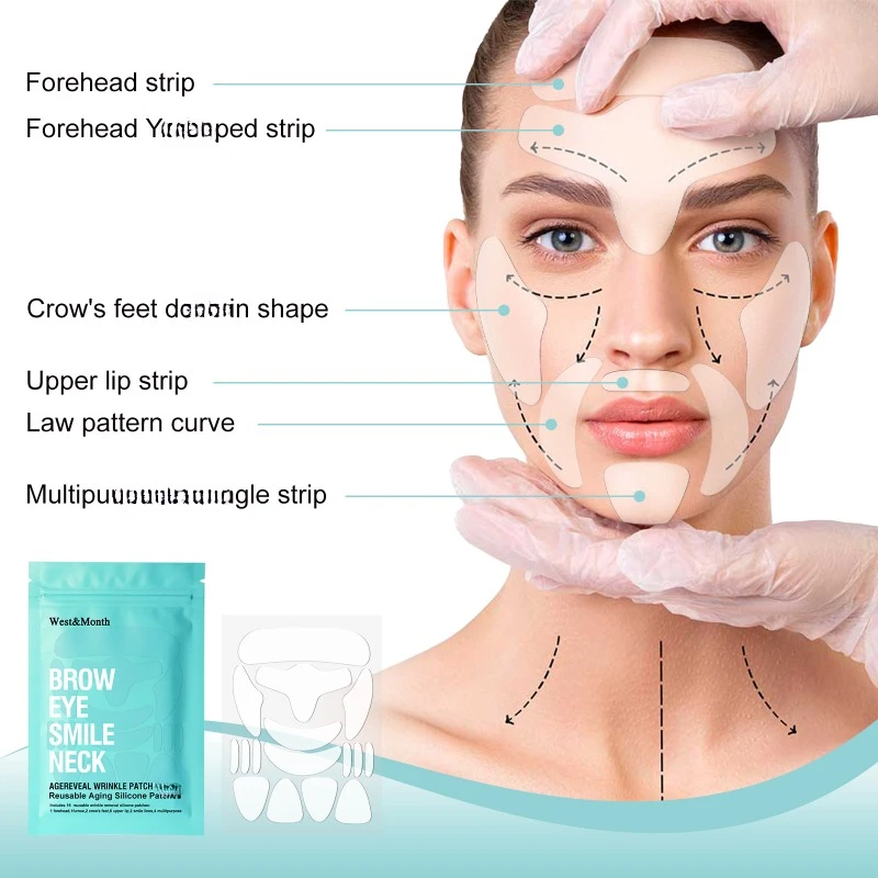 Anti Wrinkle Forehead Patch fade neck fine lines Soft Comfortable Firming sagging Facial Eye Anti-aging Face Skin Care Tool